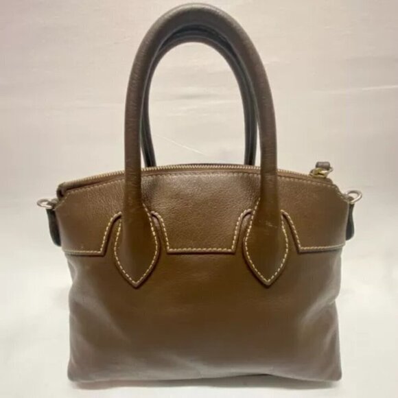 Dooney & Bourke Brown Leather Ruby Top Handle Convertible Crossbody Bag GUC - Picture 14 of 15